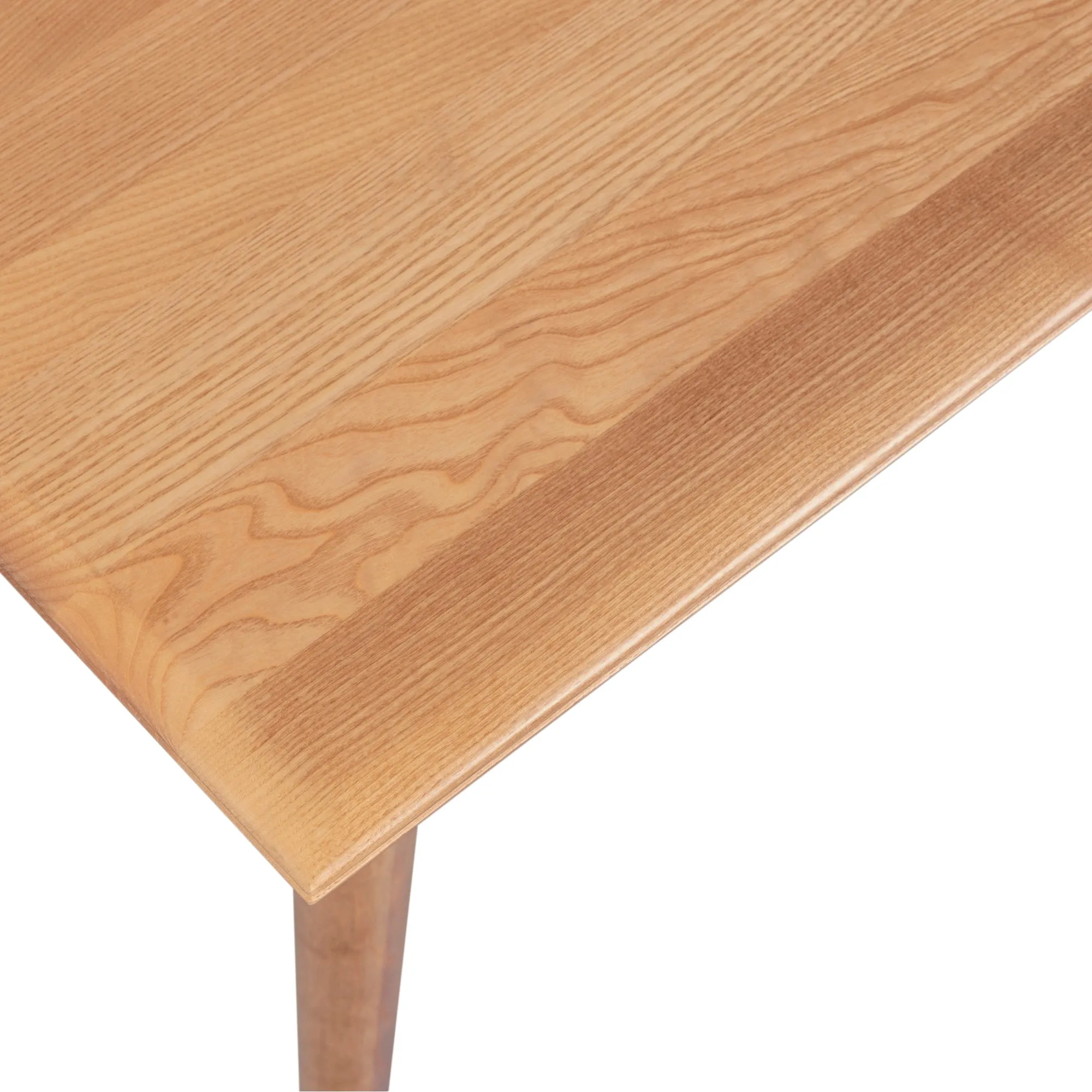6-Seater Solid Ash Wood Dining Table Traditional Oak
