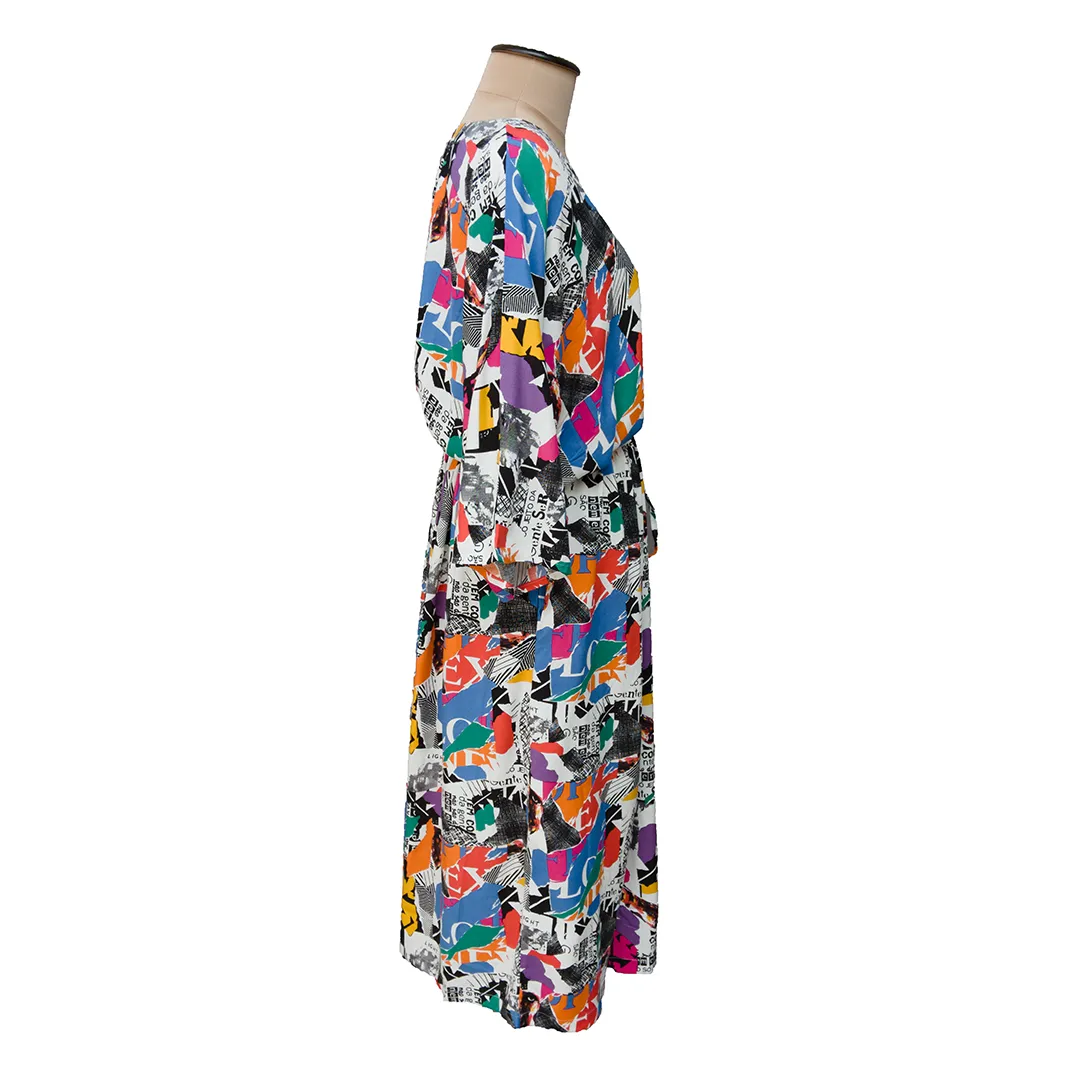 Abstract Viscose Maxi Dress UK Size 18-32 M157