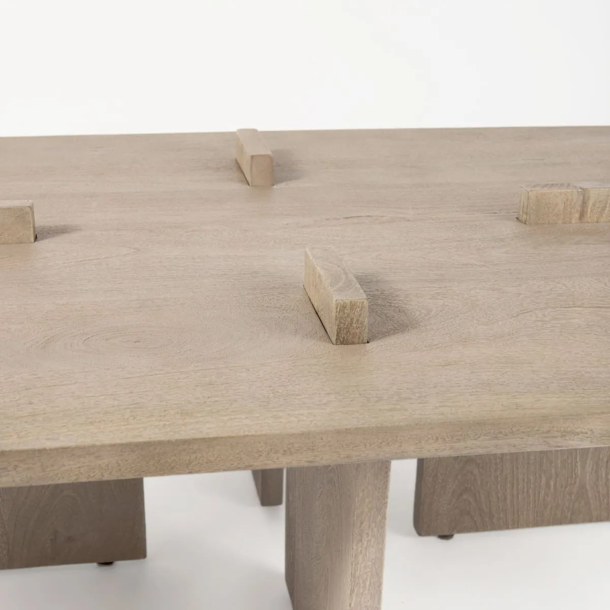 Aida Rectangle Coffee Table Light Gray | Rectangle