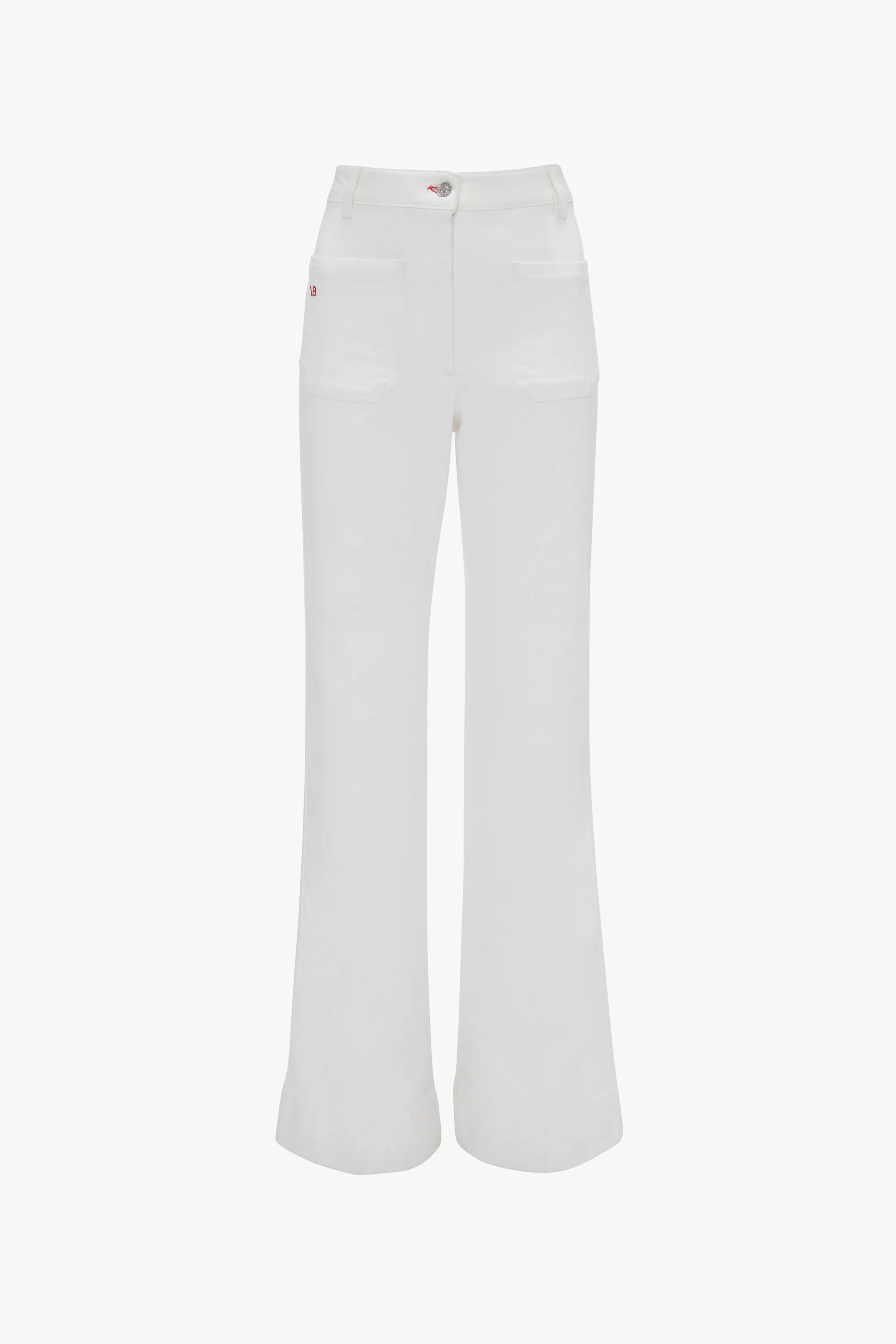 Alina High Waisted Stretch Jean In Washed White