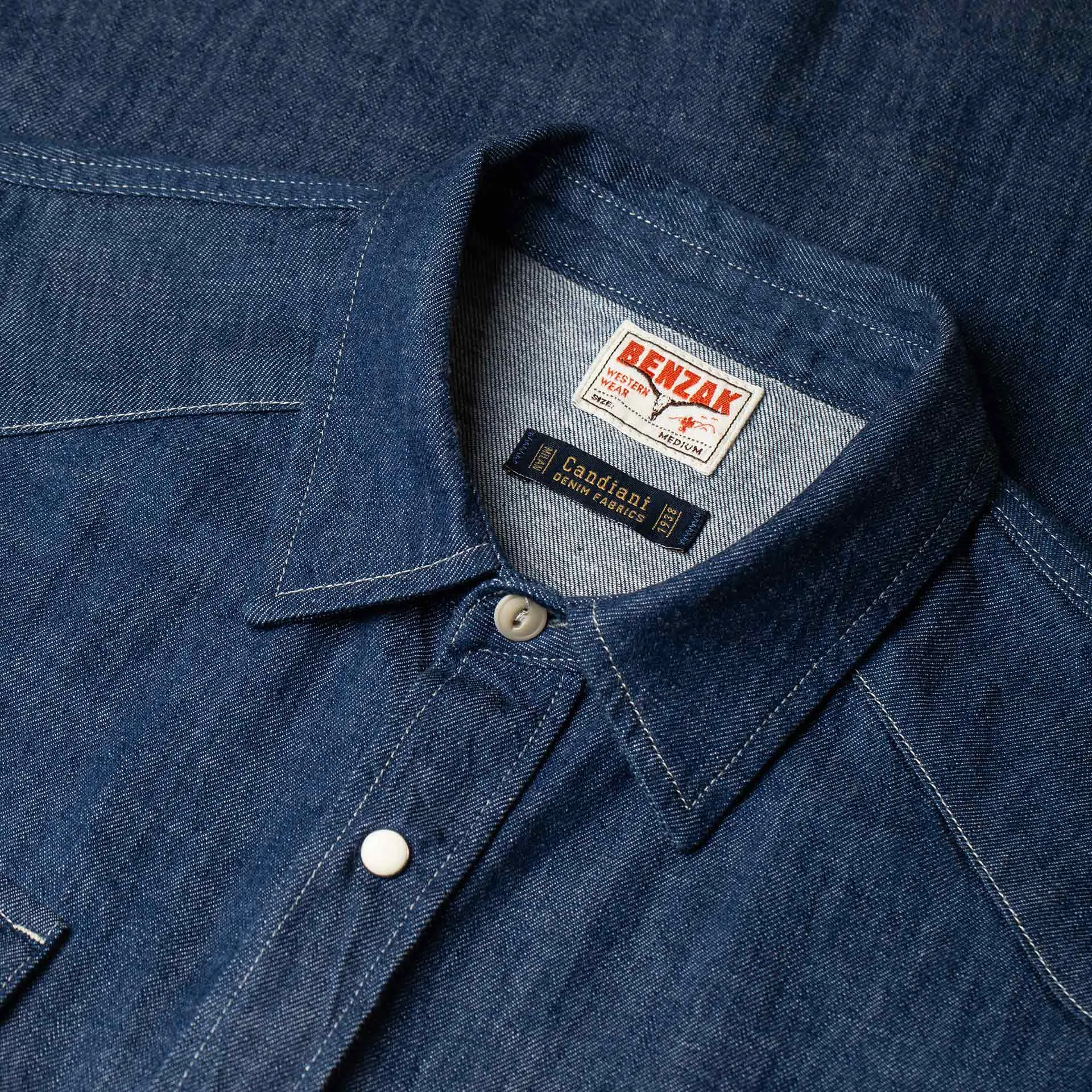 BCS-01 WESTERN SHIRT 7 oz. vintage blue denim [AW24]
