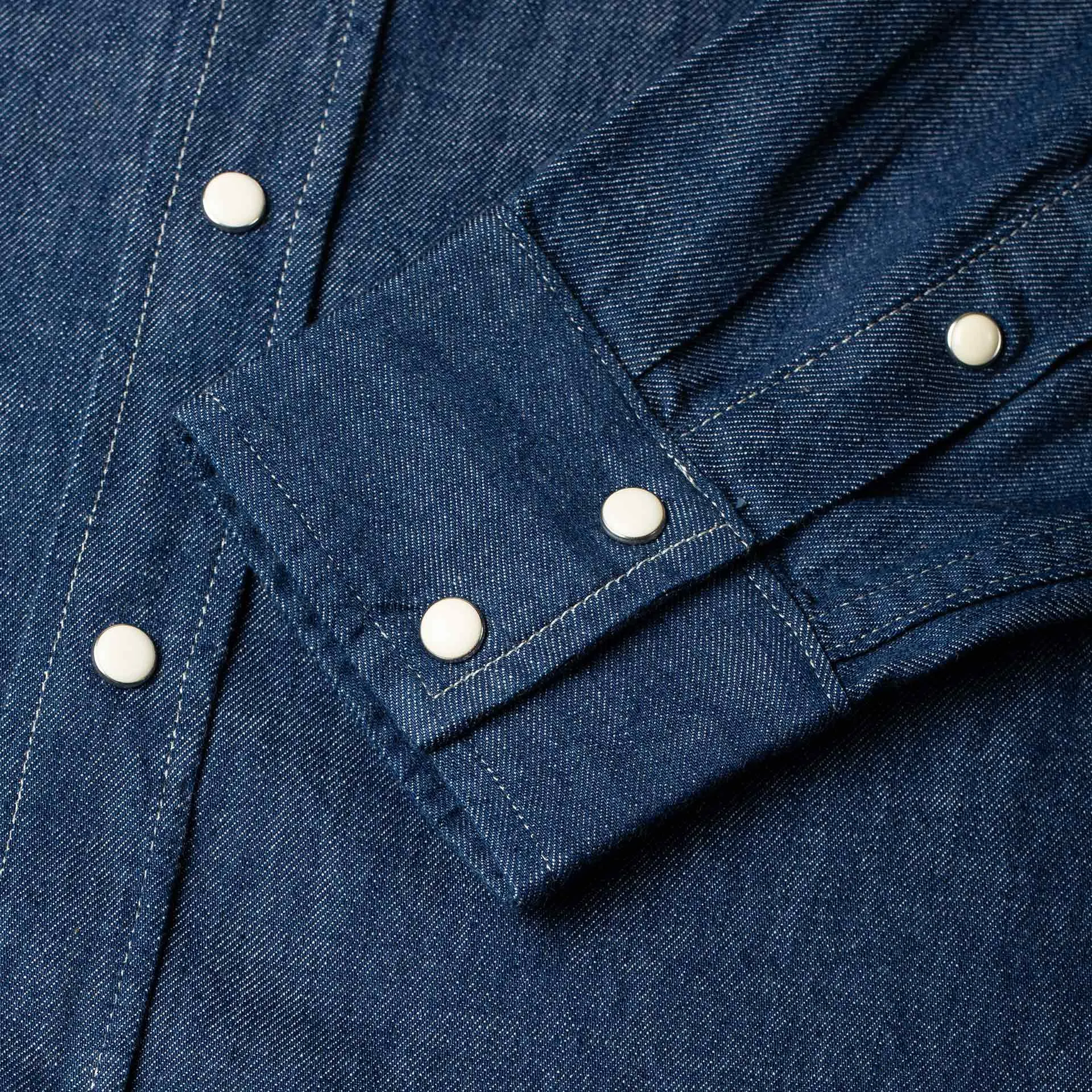 BCS-01 WESTERN SHIRT 7 oz. vintage blue denim [AW24]