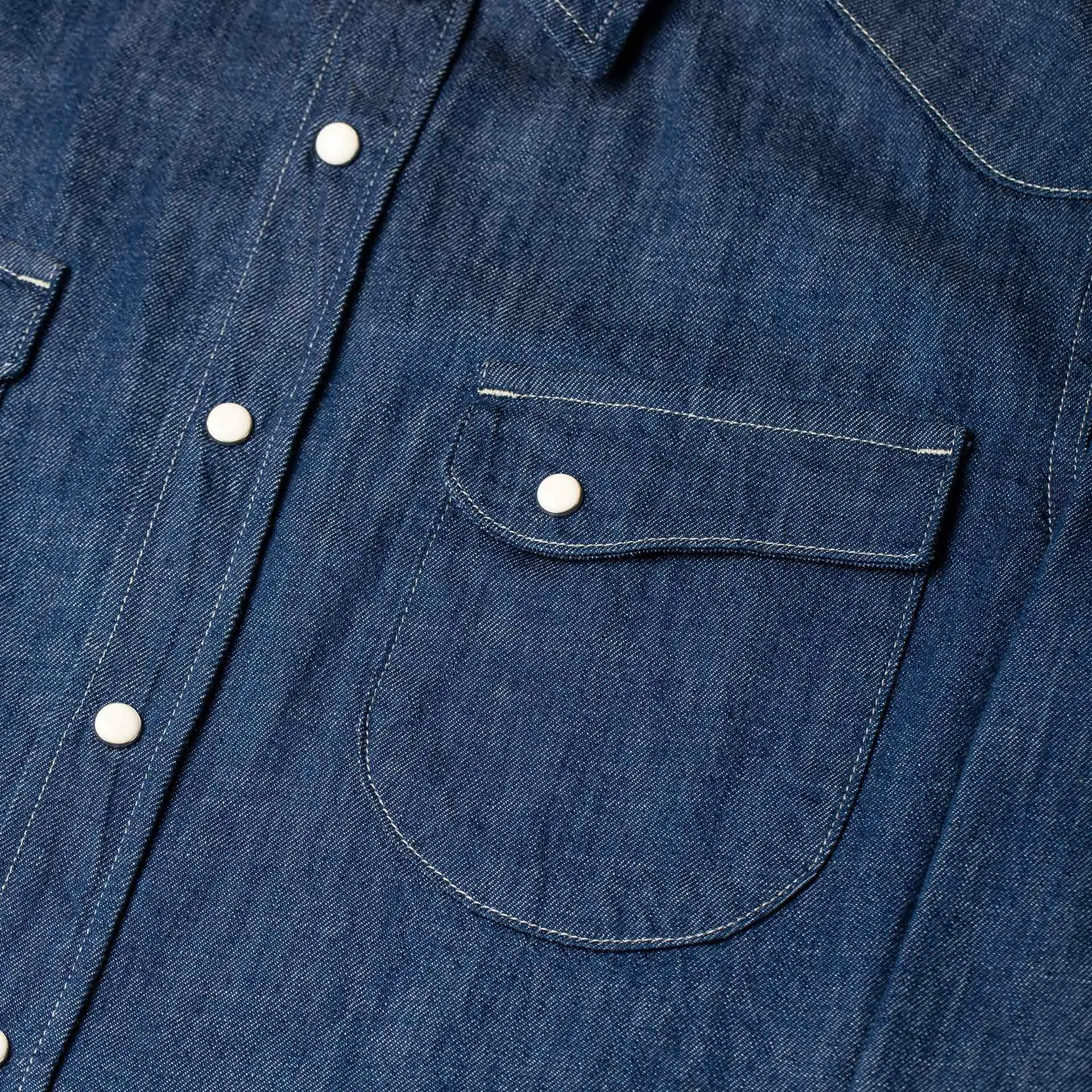 BCS-01 WESTERN SHIRT 7 oz. vintage blue denim [AW24]