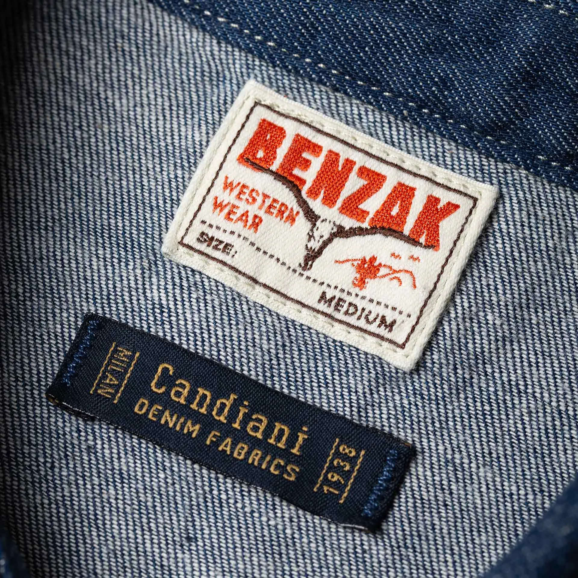 BCS-01 WESTERN SHIRT 7 oz. vintage blue denim [AW24]