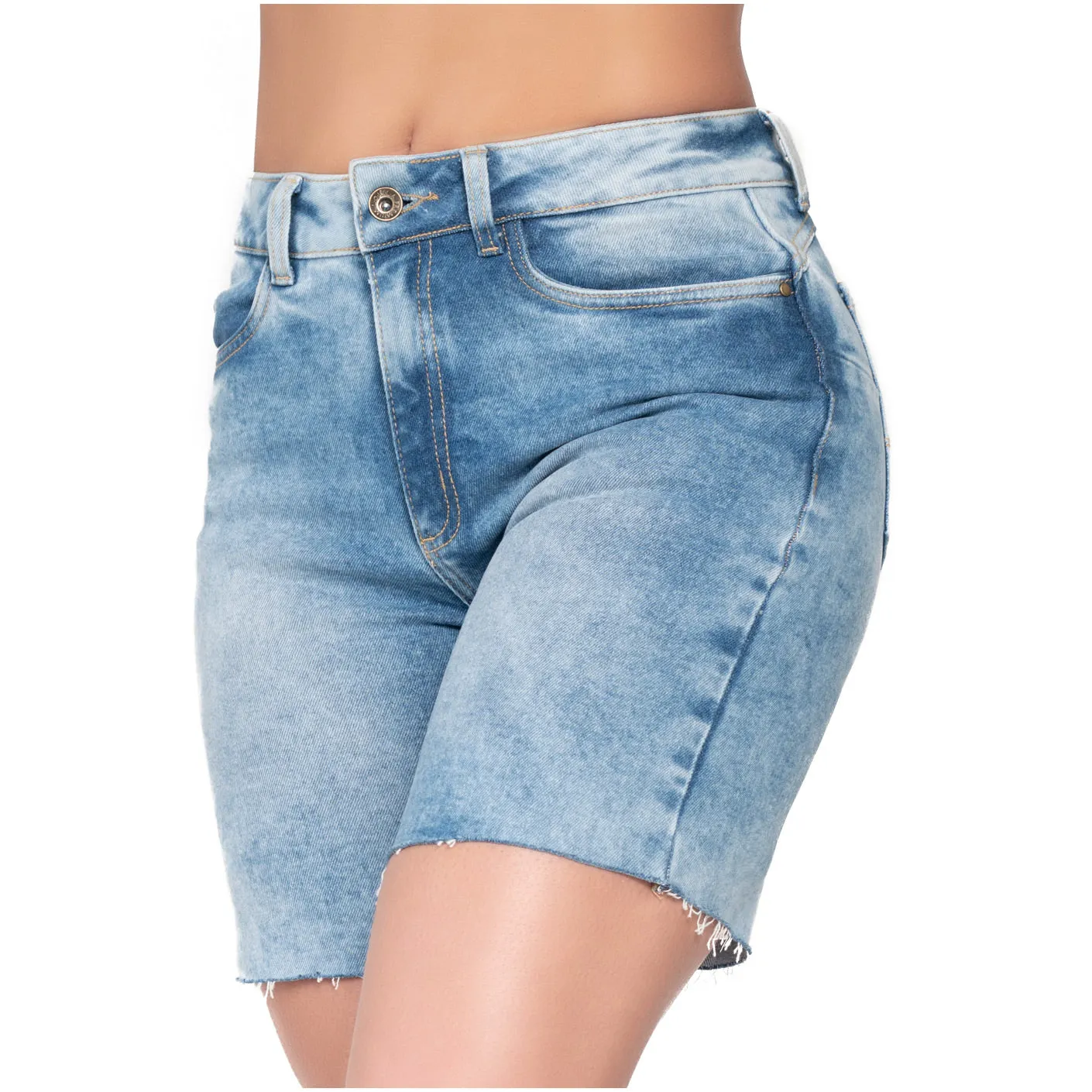Butt Lifter High Waisted Shorts Denim Distressed Jeans for Women Lowla 232361