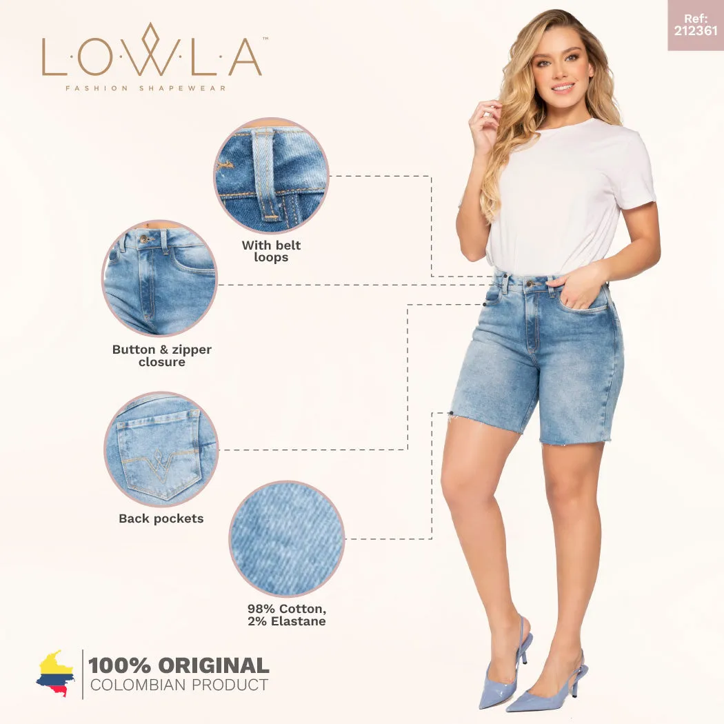 Butt Lifter High Waisted Shorts Denim Distressed Jeans for Women Lowla 232361
