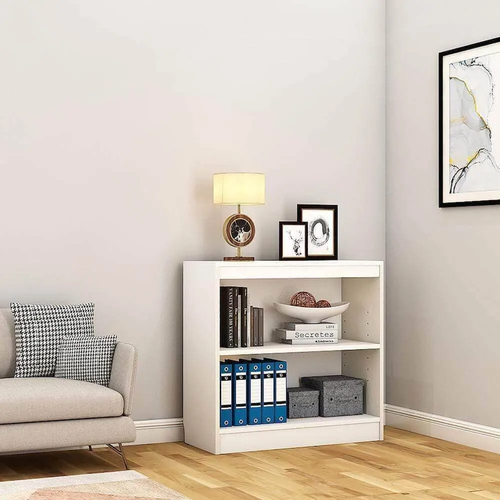 Buy Alpha Bookshelf, 3 shelf, 30" high, Trendy Frosty White Shelf