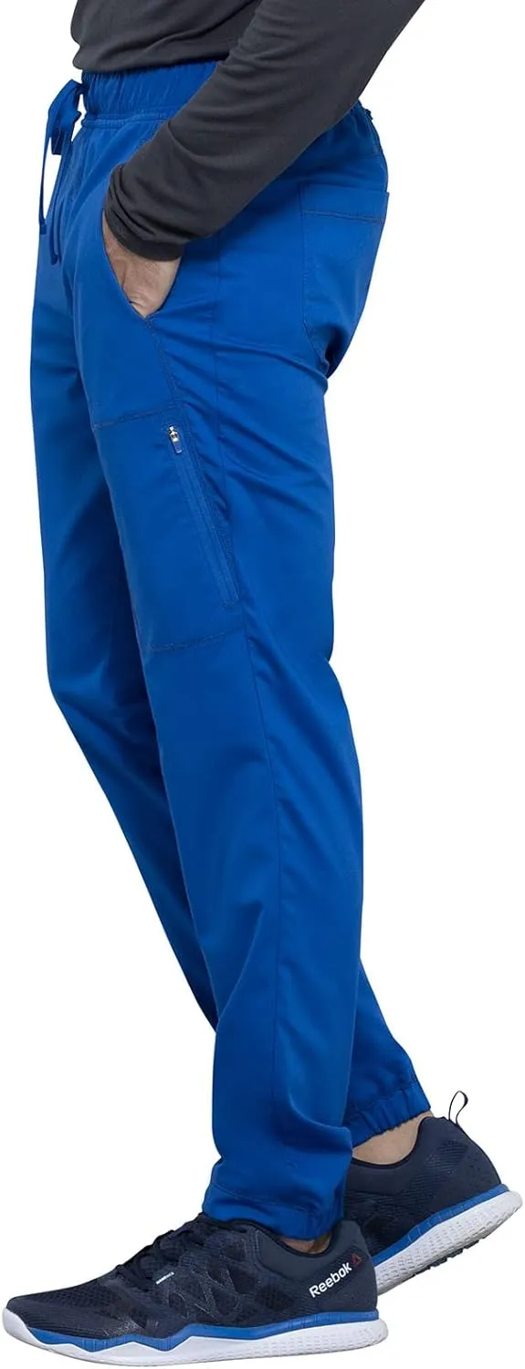 Cherokee Men Scrubs Pant Natural Rise Jogger with Zip Cargo Pocket WW012