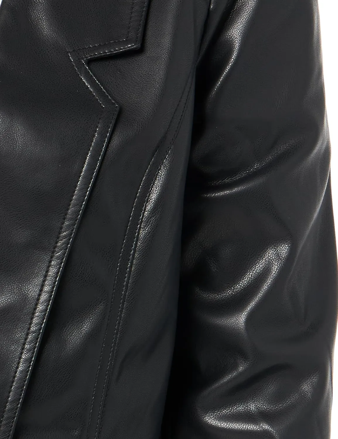 City Chic Plus Size Serena PU Jacket, Black