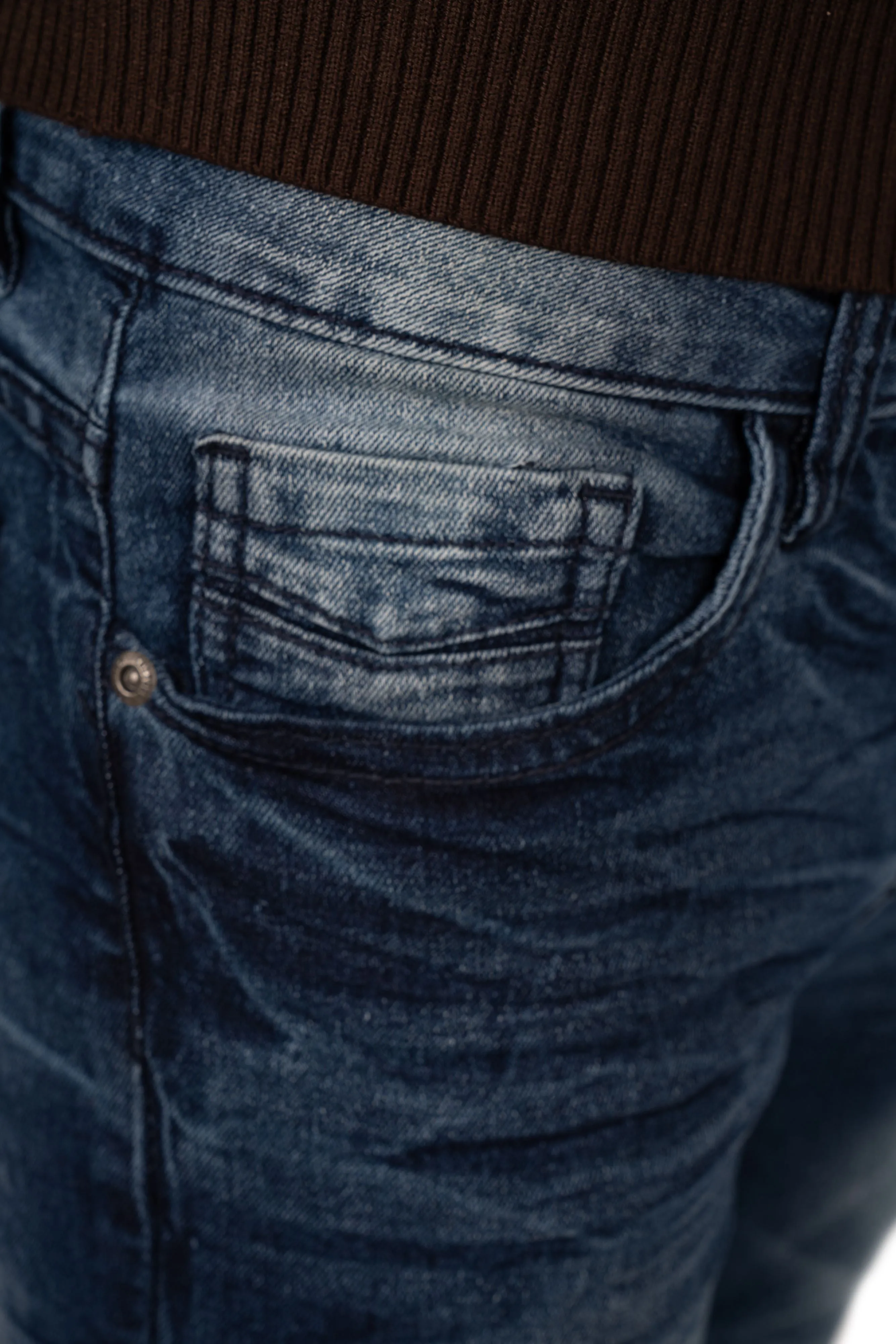 CULTURA Boy's Skinny Fit Distressed Denim Pants