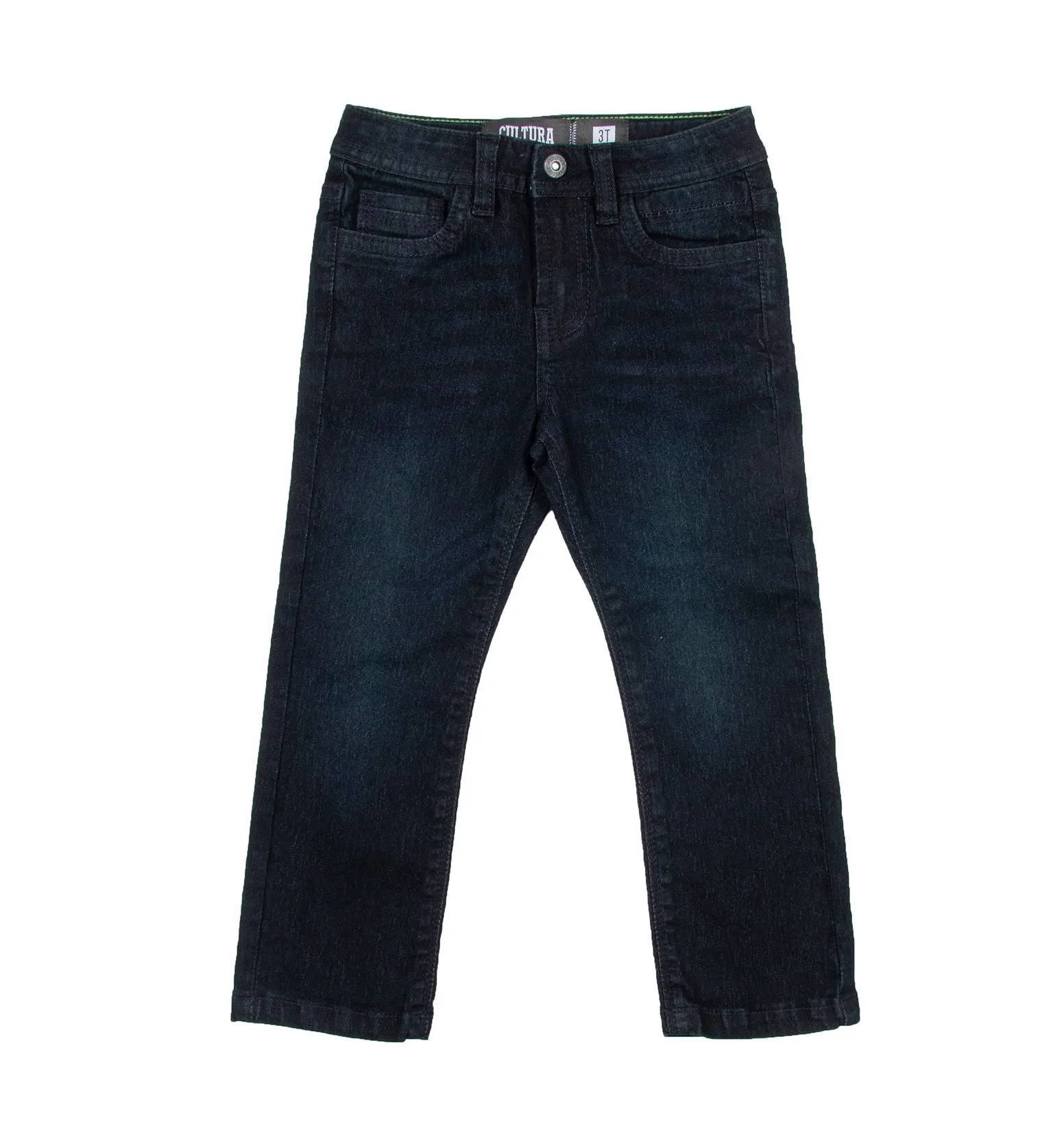 CULTURA Boy's Slim Fit Washed Denim Pants
