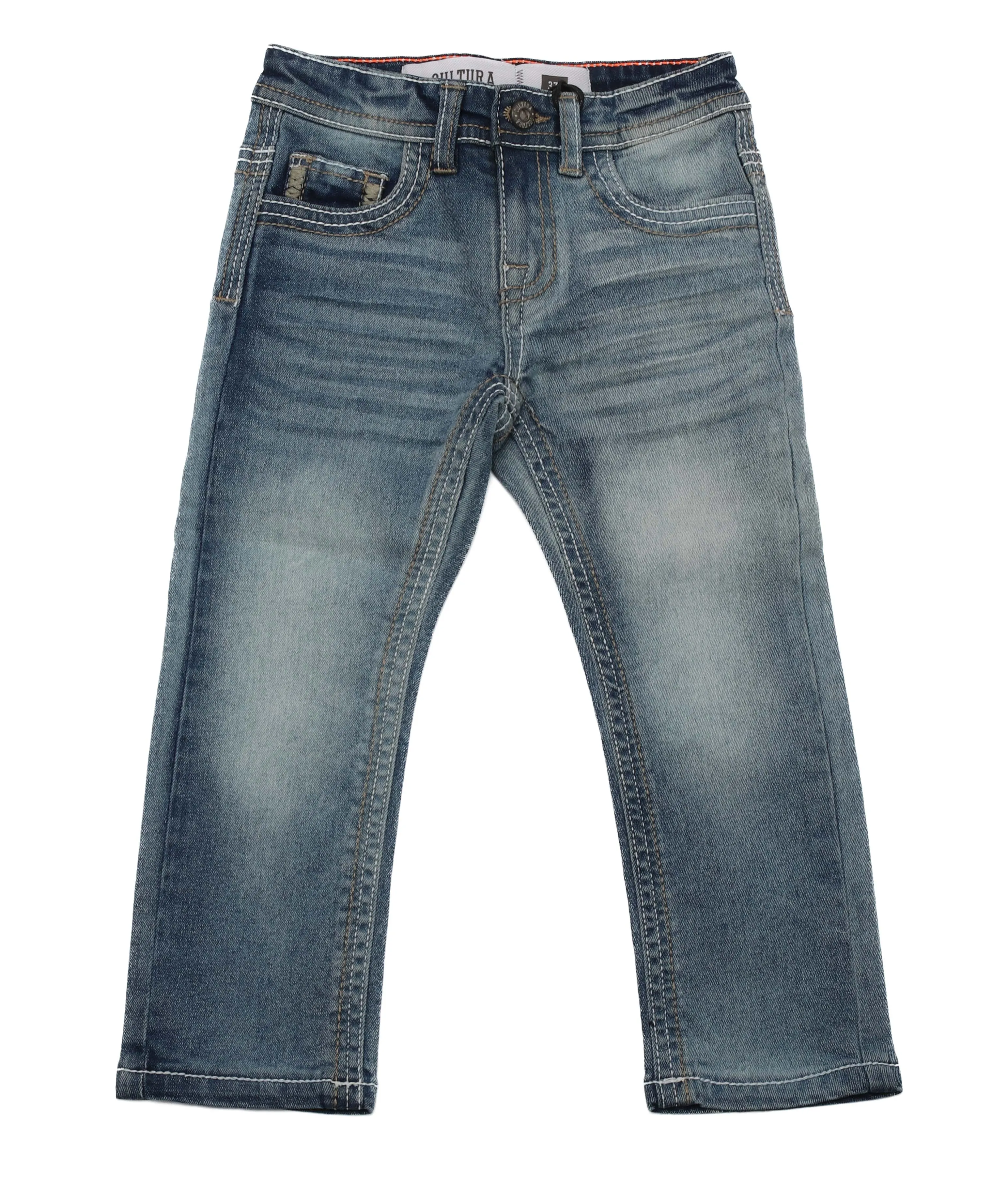 CULTURA Toddler's Washed Denim Pants