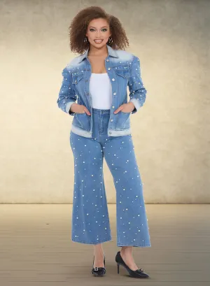 DV Jeans 8493 2pc Denim Pant Set