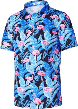 EISHOPEER 2025 New Men's Polo Shirts Short Sleeve Moisture Wicking Quick Dry Athletic Shirt Fashion Golf Shirts