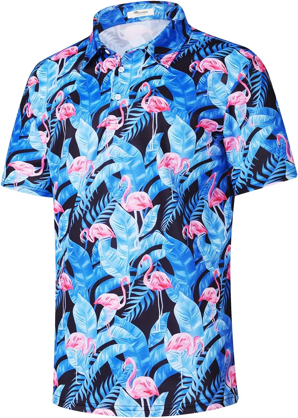EISHOPEER 2025 New Men's Polo Shirts Short Sleeve Moisture Wicking Quick Dry Athletic Shirt Fashion Golf Shirts