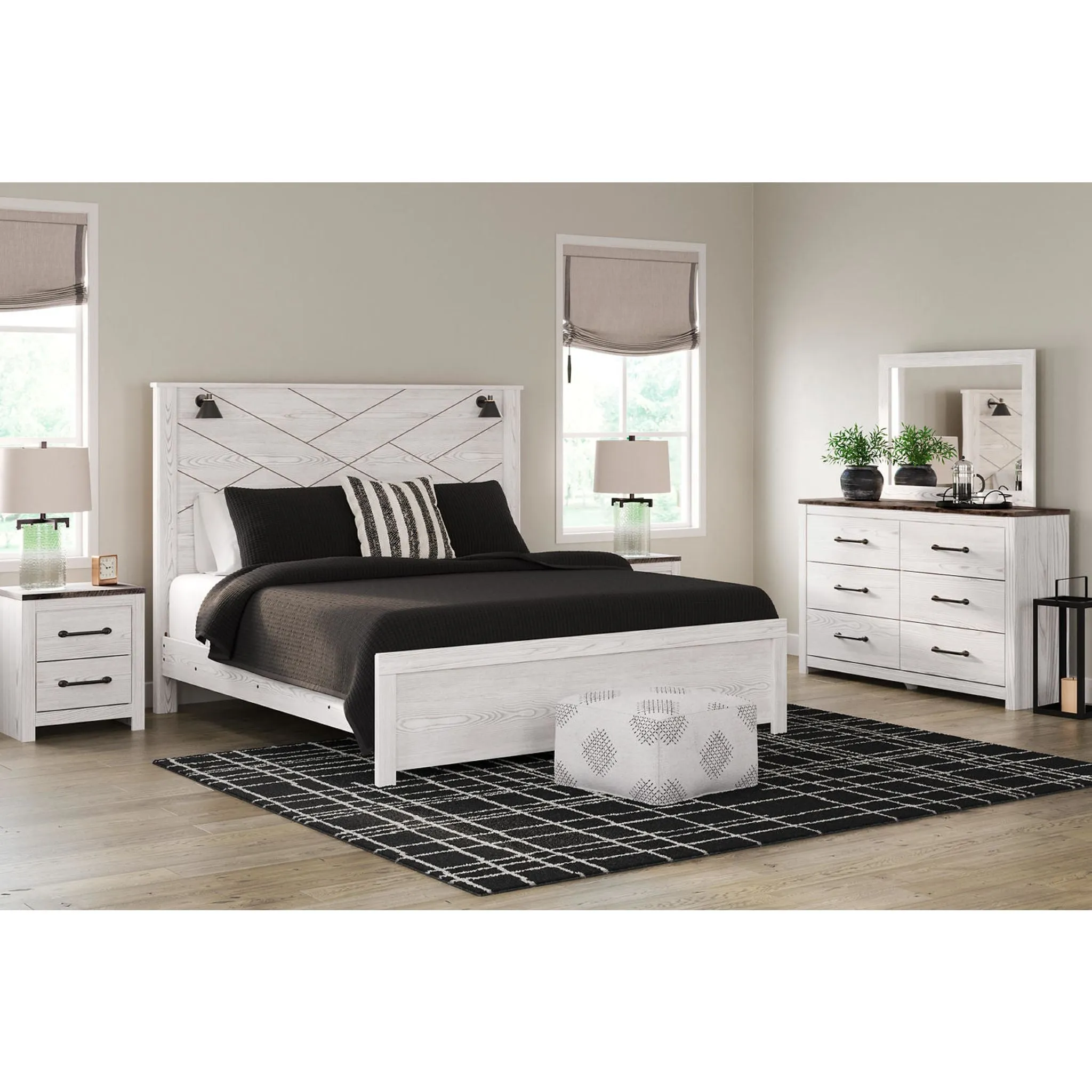 Gerridan 5 Piece King Panel Bedroom