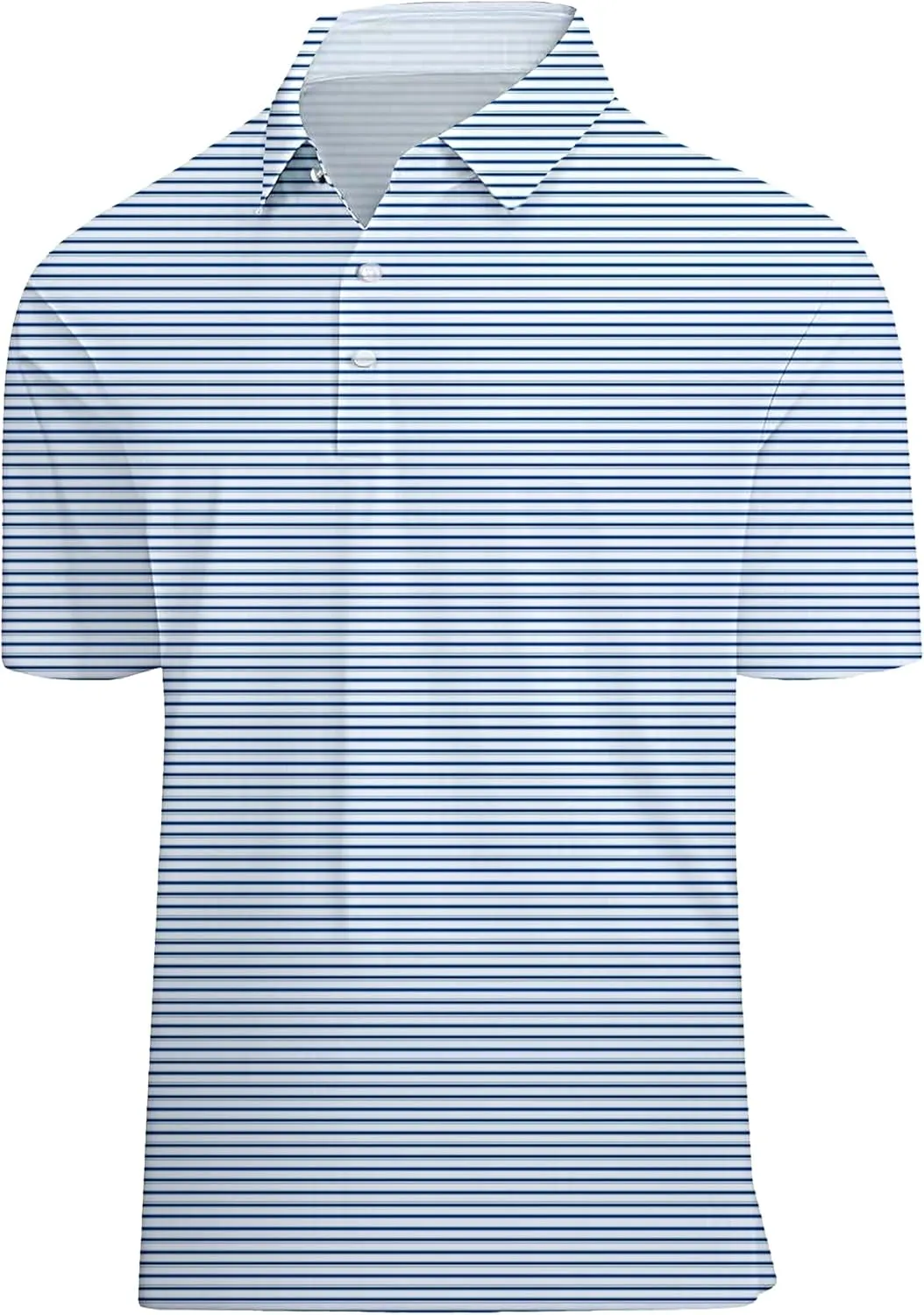 Golf Shirts for Men Printed Performance Moisture Wicking Short Sleeve Dry Fit Polo Shirts