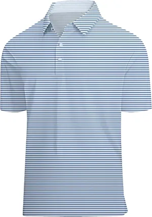Golf Shirts for Men Printed Performance Moisture Wicking Short Sleeve Dry Fit Polo Shirts