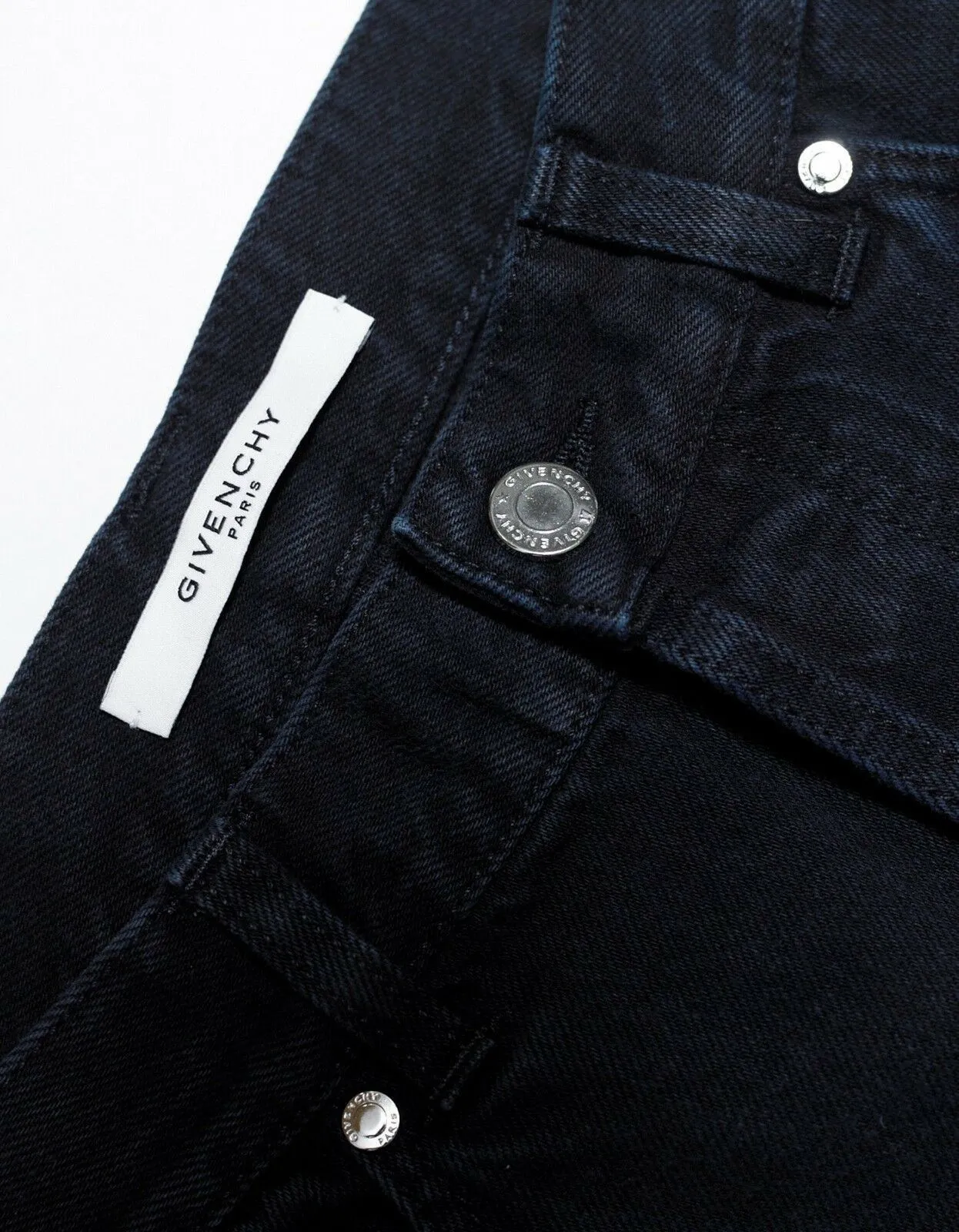 Indigo Wash Contrast Panel Denim Jeans