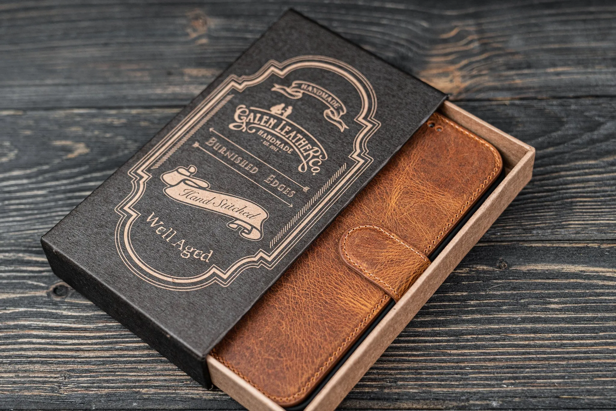 iPhone 12 / iPhone 12 Pro (6.1") Leather Wallet Case