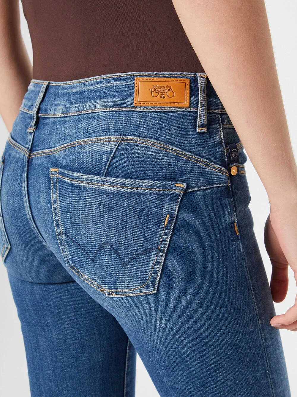 Le Temps Des Cerises slim fit jeans, blue