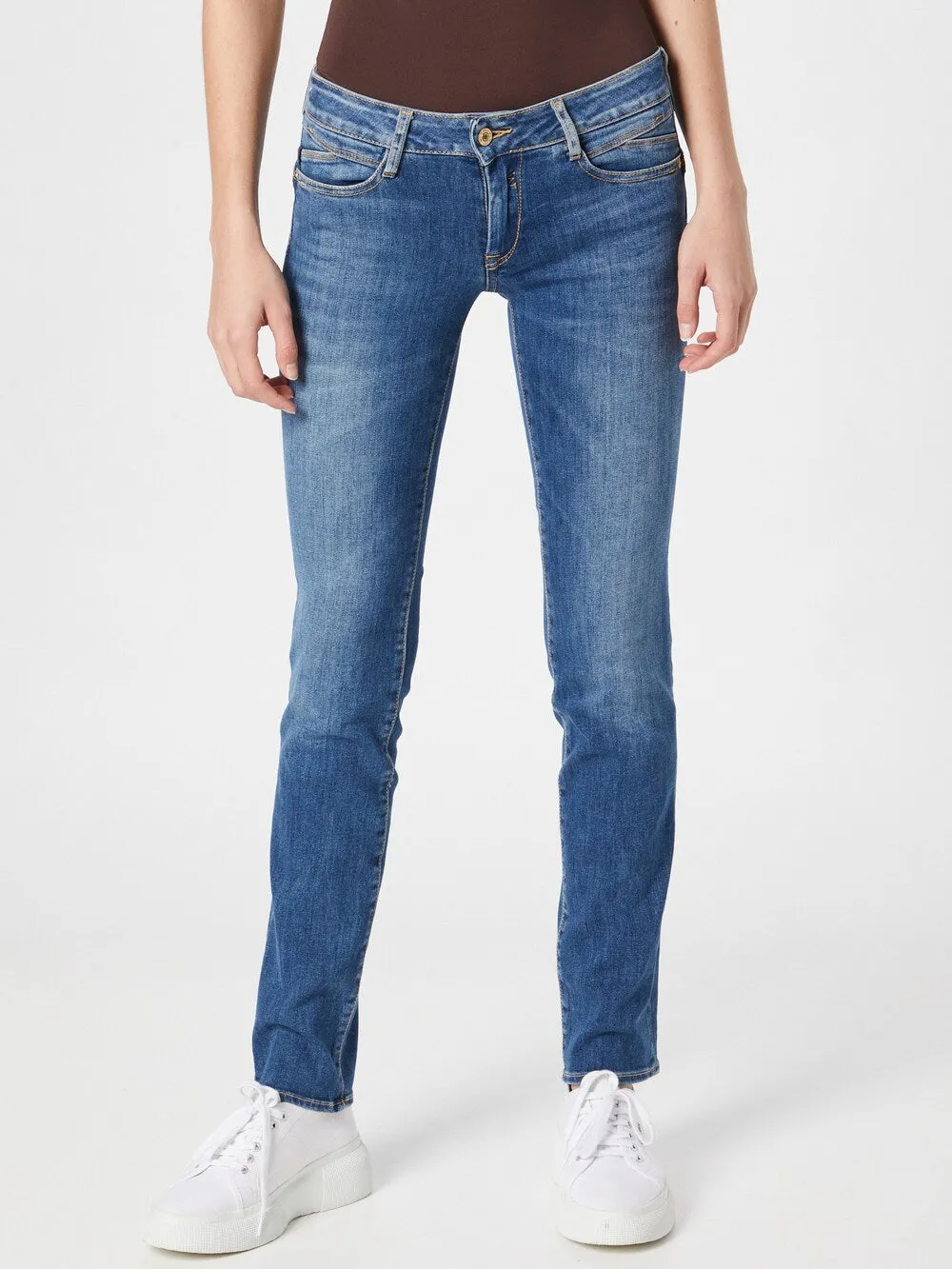 Le Temps Des Cerises slim fit jeans, blue