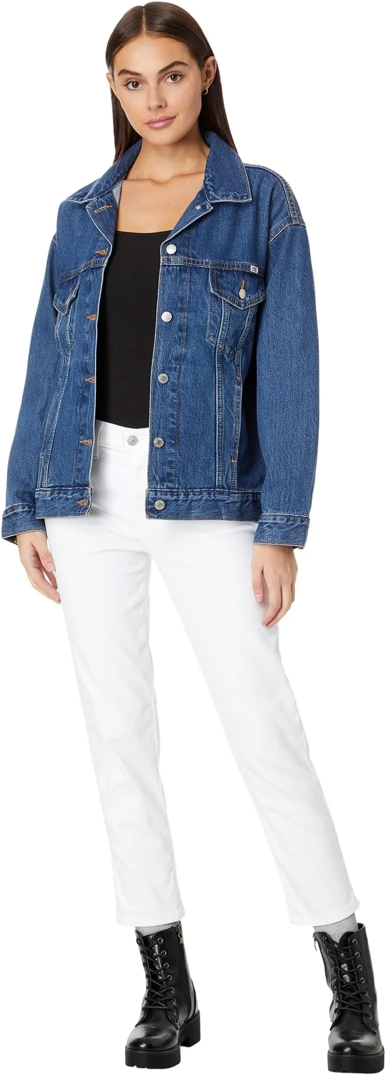 Levi's Mid-Rise Boyfriend Jeans in Simply White