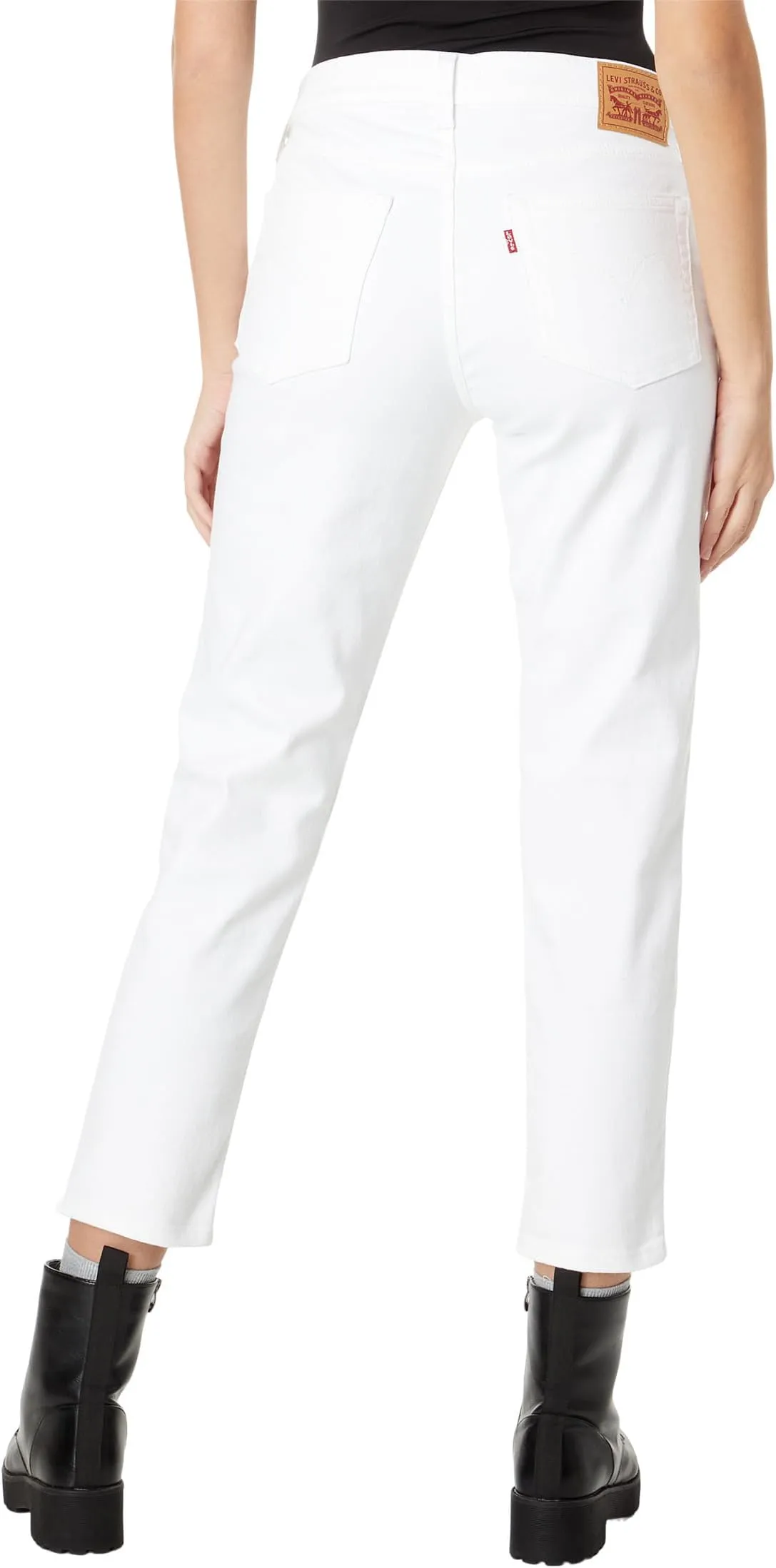 Levi's Mid-Rise Boyfriend Jeans in Simply White