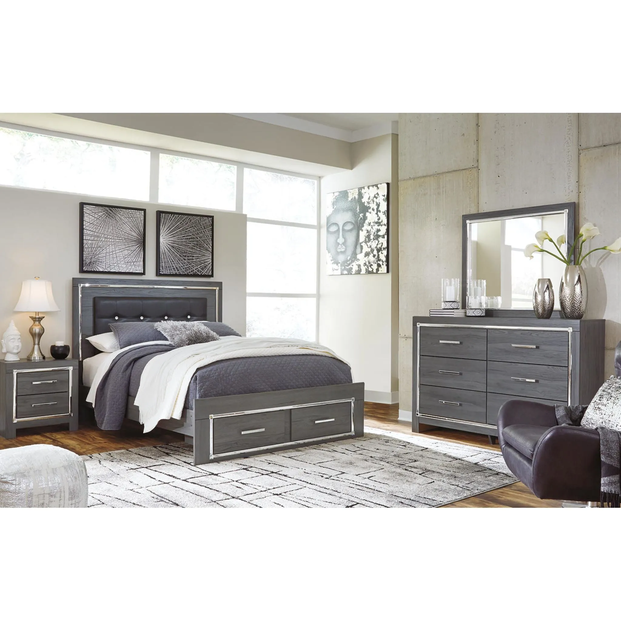 Lodanna 5 Piece Storage Panel Bedroom