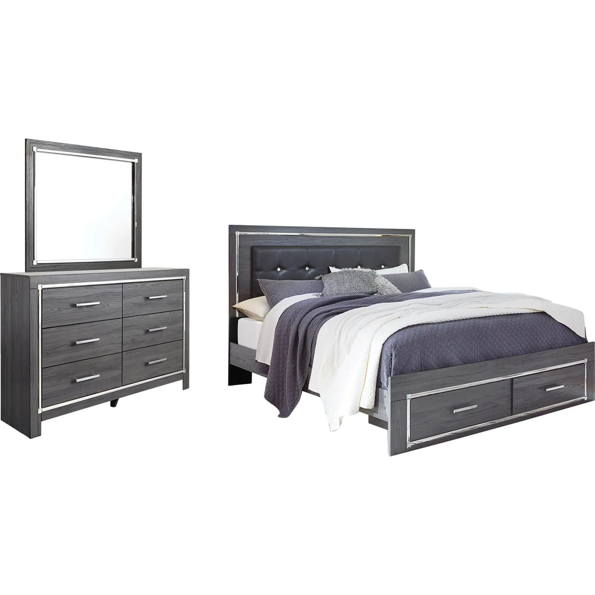Lodanna 5 Piece Storage Panel Bedroom