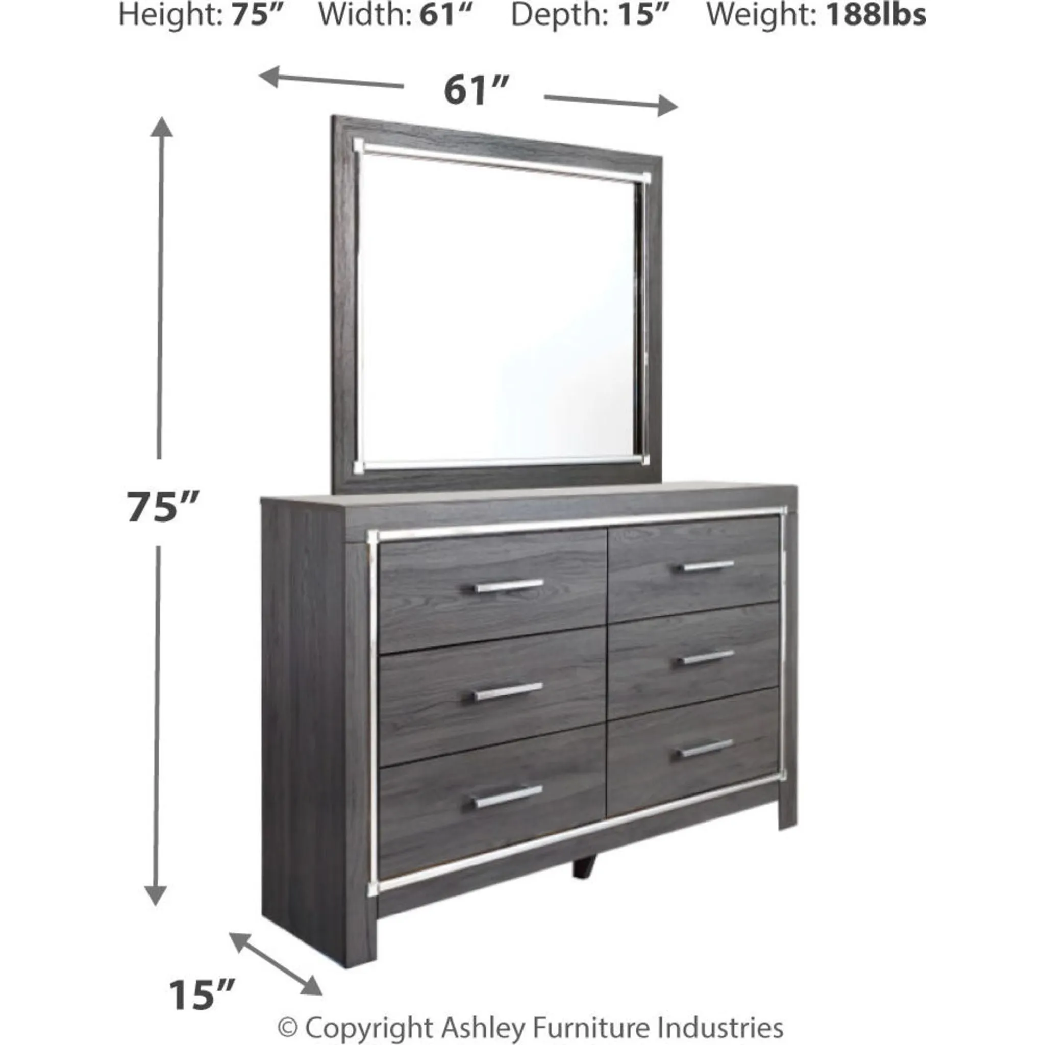 Lodanna Dresser and Mirror