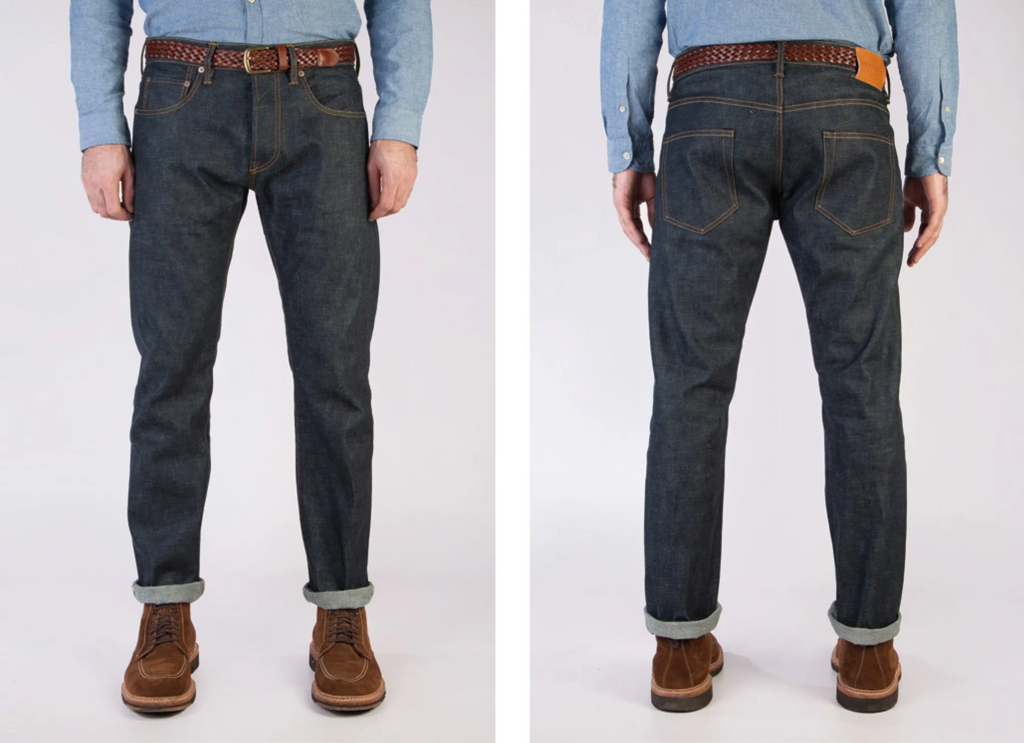 Loose Tapered 14oz Dry Organic Jeans (Indigo)