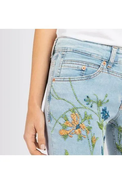 Mac Jeans Rich Cropped Flower 5756-9A-0391 | D283 Embroidered | Clearance Final Sale