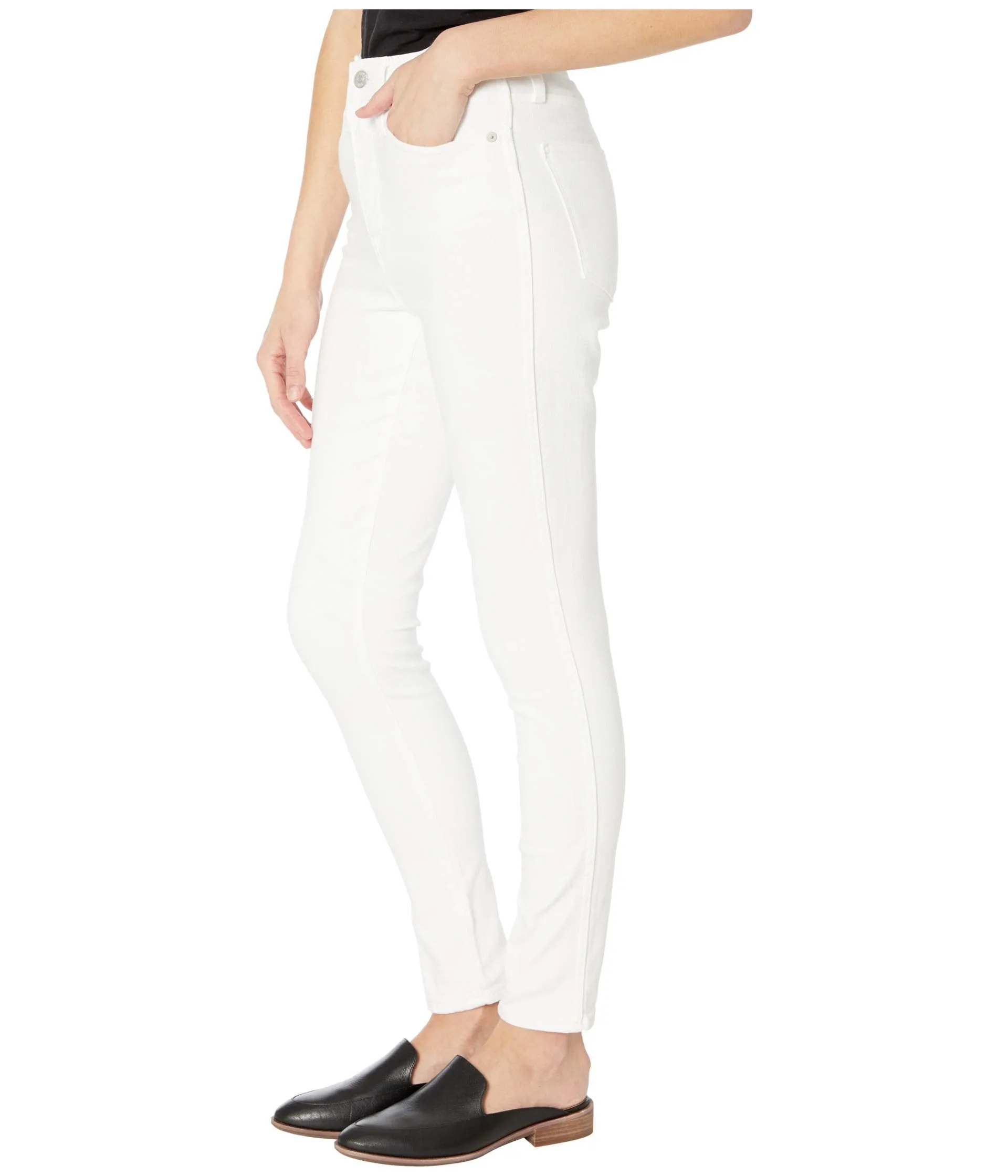 Madewell Jeans, 10" High-Rise Skinny Jeans in Pure White