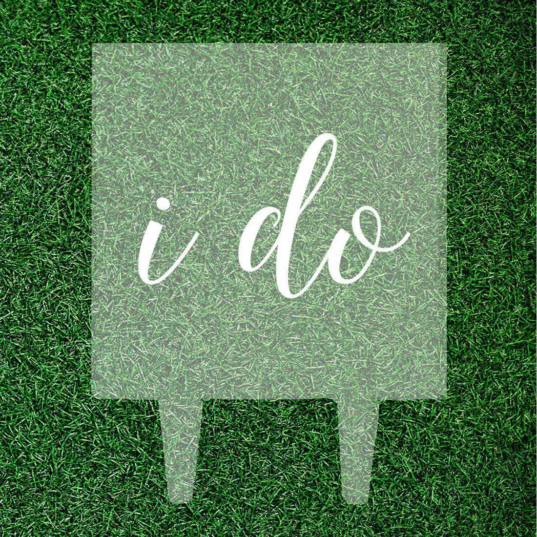 Modern Square Acrylic Cake Topper Collection