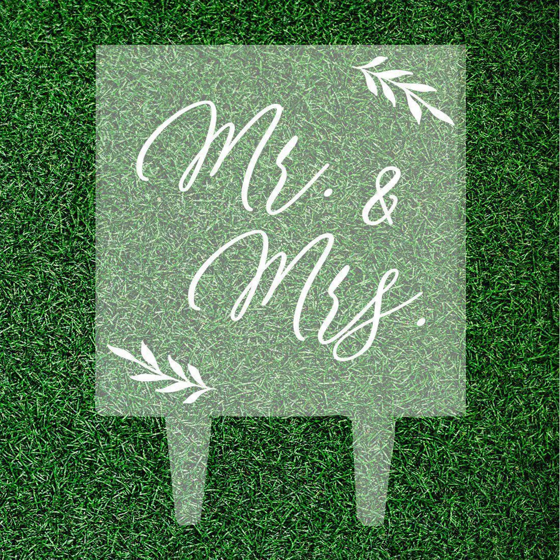 Modern Square Acrylic Cake Topper Collection
