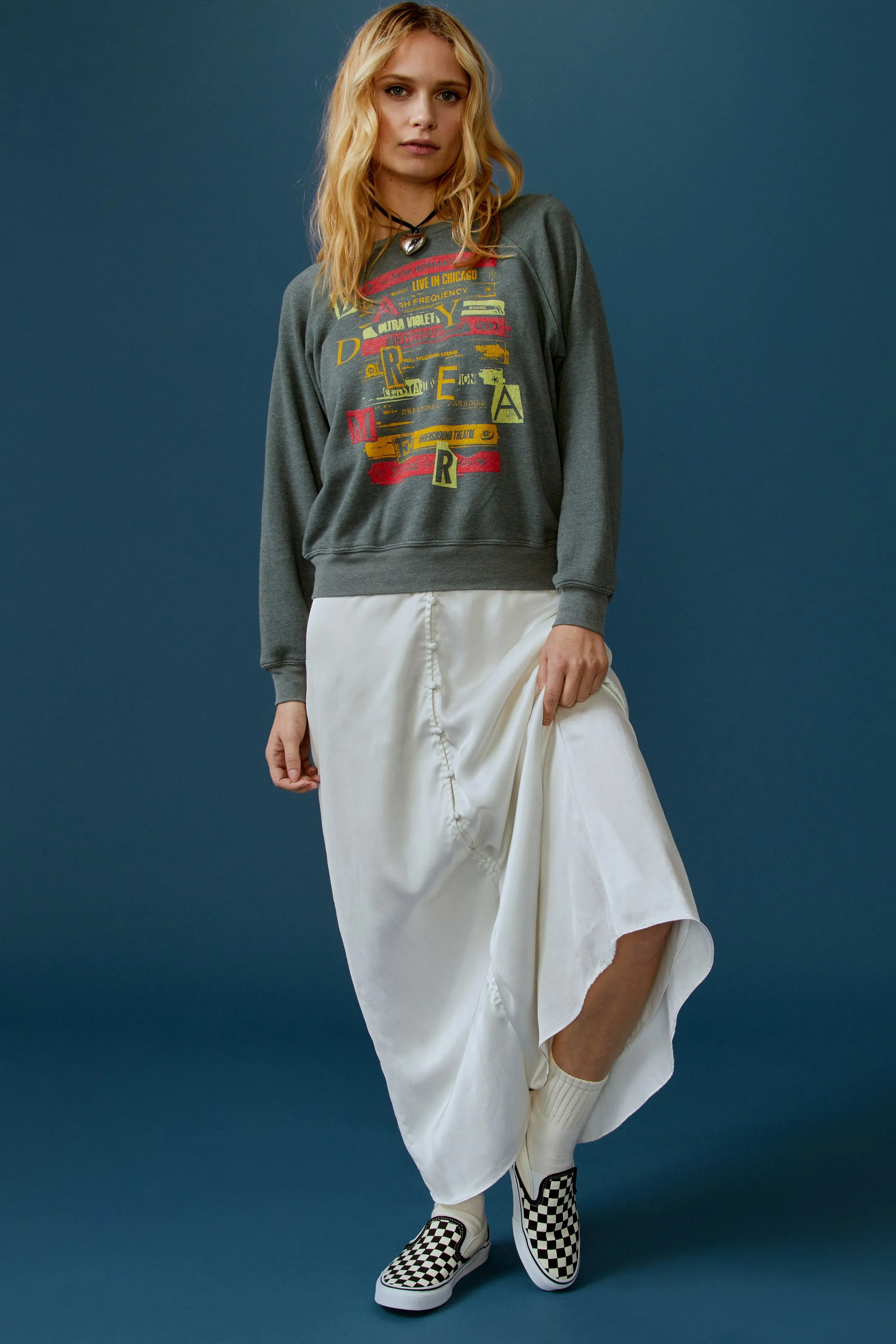 Music Head Raglan Crew