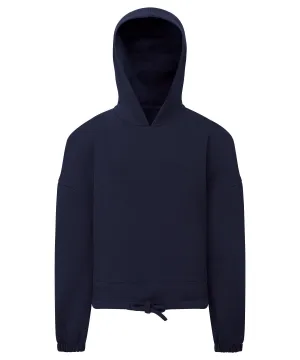Navy - Kids TriDri® recycled cropped oversize hoodie