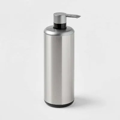 New - Touchless Soap Pump Metallic Gray - Threshold