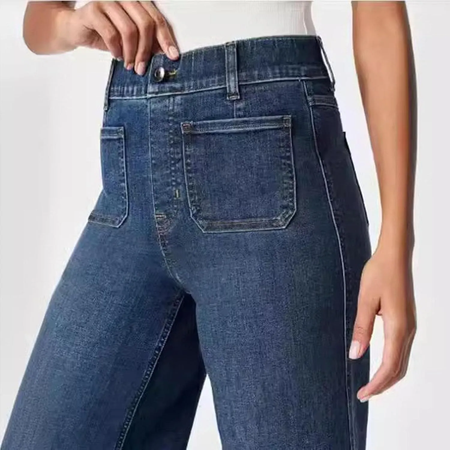 Obormi Cropped Jeans, Obormi Tummy Control Cropped, Curvahouse High Waisted Stretchy Denim Pants