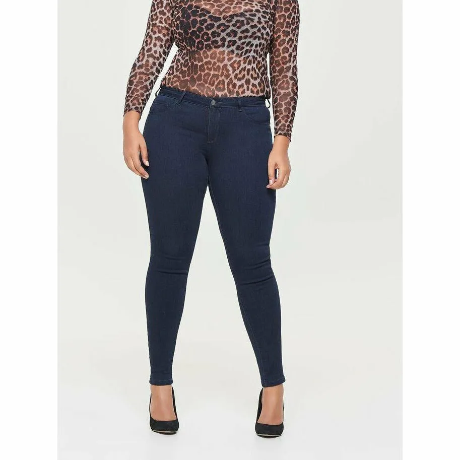 Only Carmakoma Navy Skinny Jeans