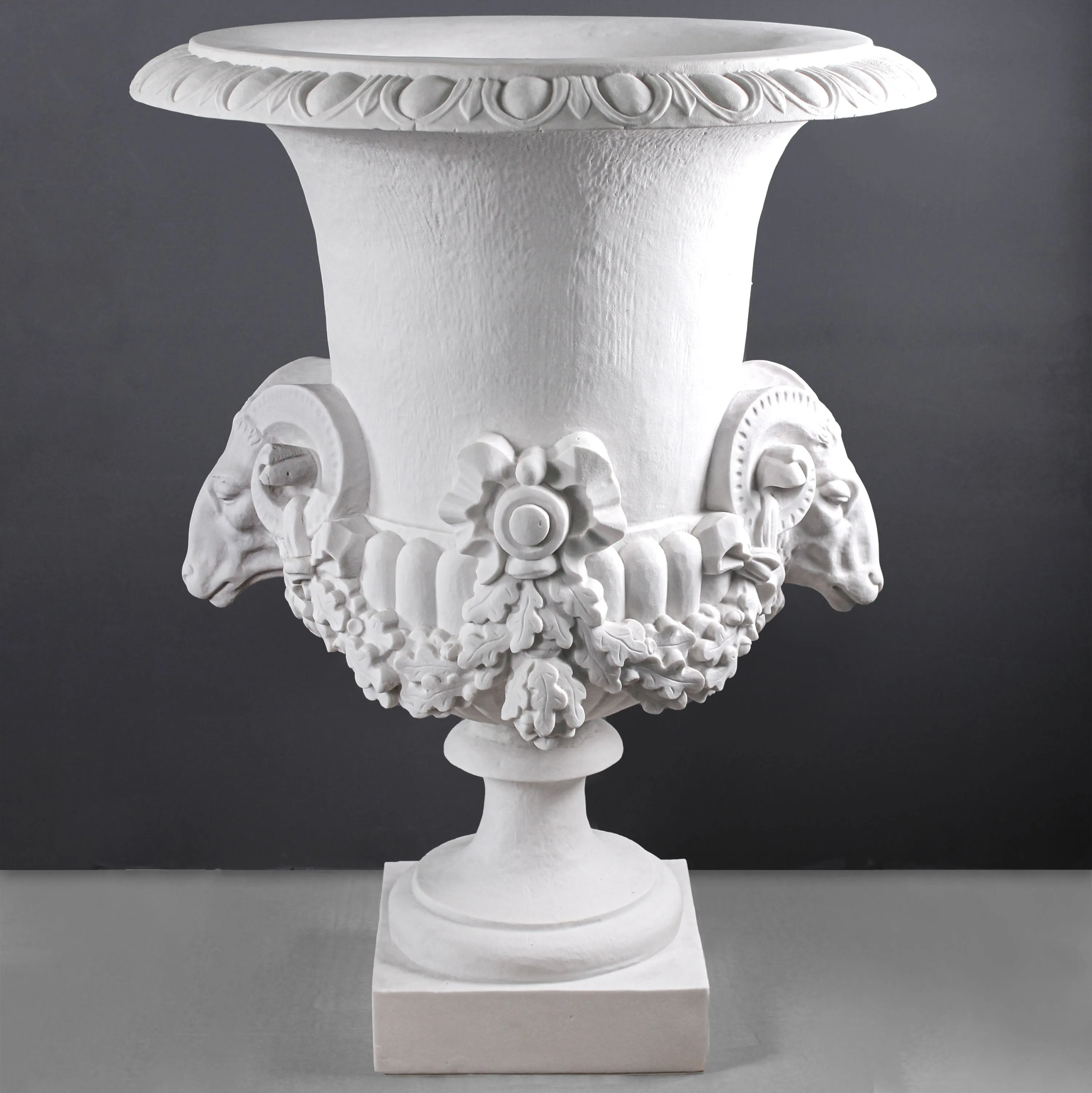 Outdoor Urn Planter with Ram