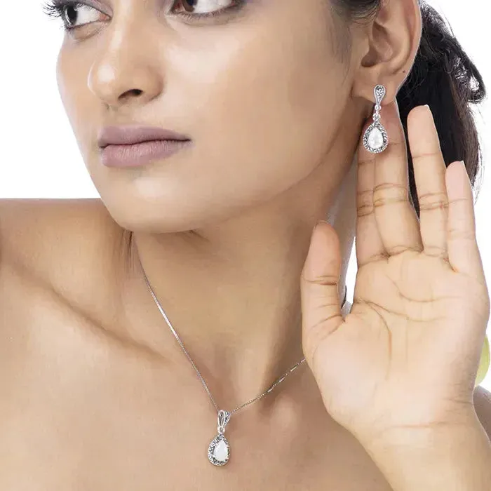Paloma Silver Pendant Set