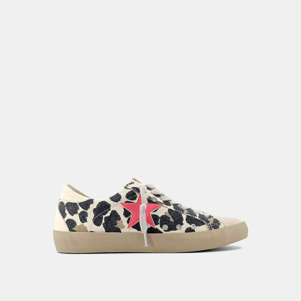 Paula Sneaker - Leopard Distressed