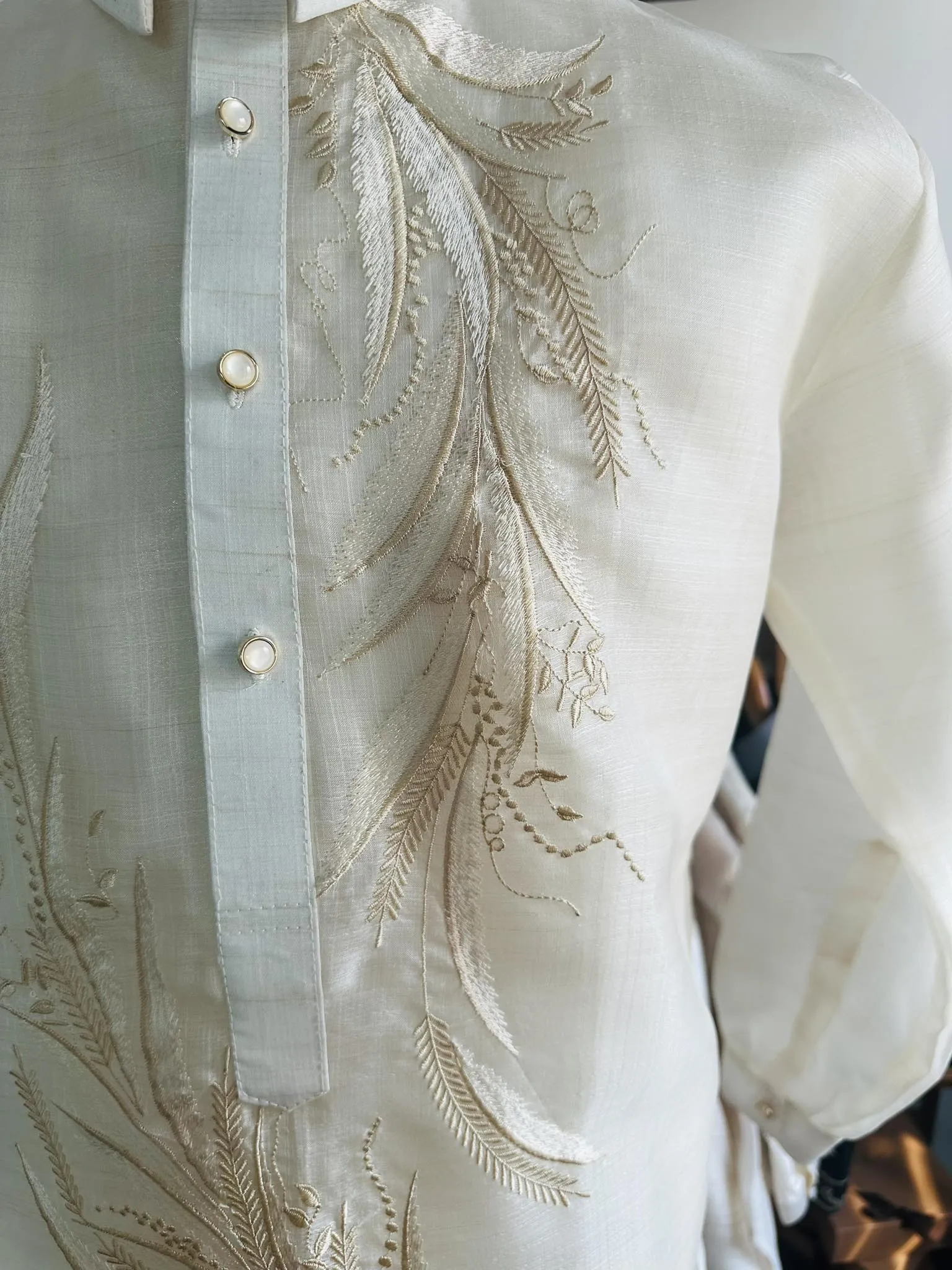 Premium & Elegant Barong Tagalog Piña Cocoon - Sandro JN75 - XL - CL555