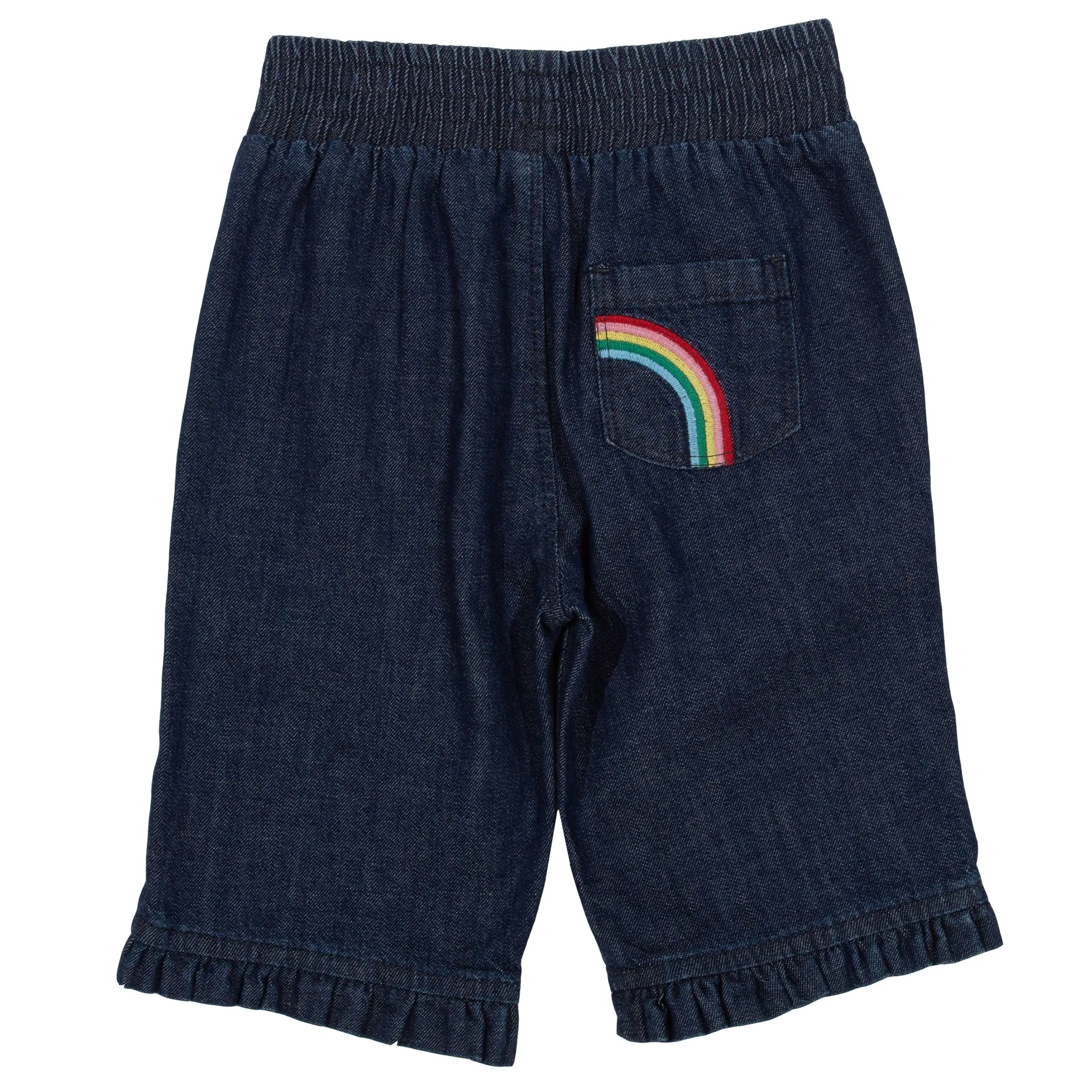 Rainbow denim crops
