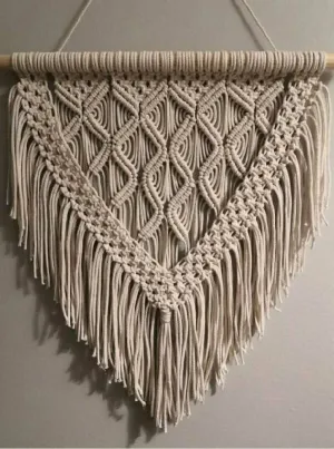 Reya Handmade Macramé Beige Wall Hanger