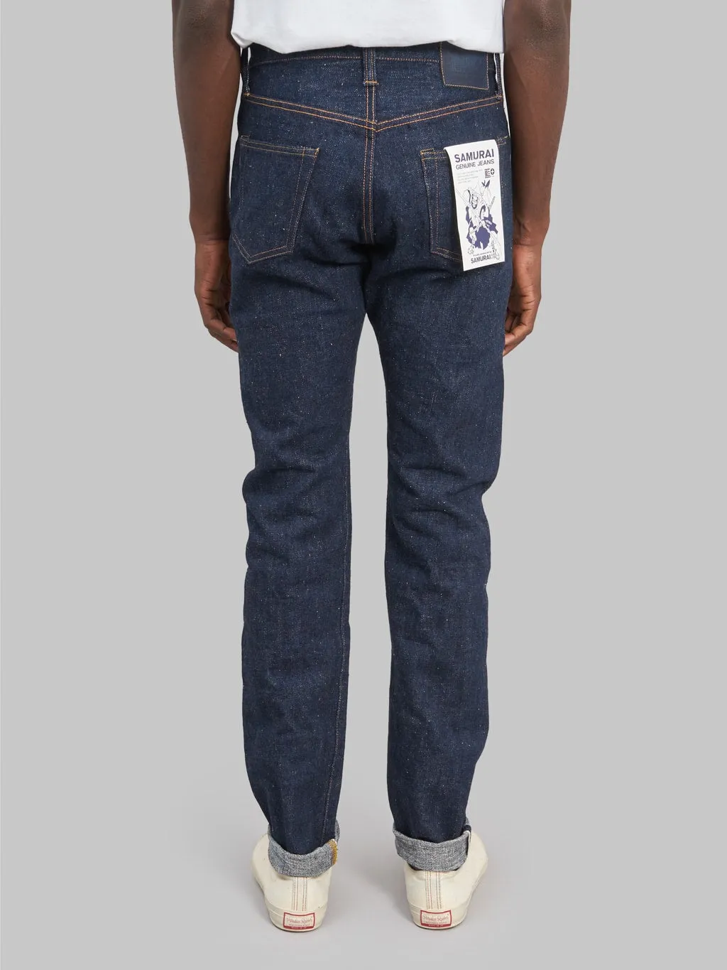 Samurai Jeans S211AX "Ai-Benkei" 18oz Natural Indigo Relaxed Tapered Jeans