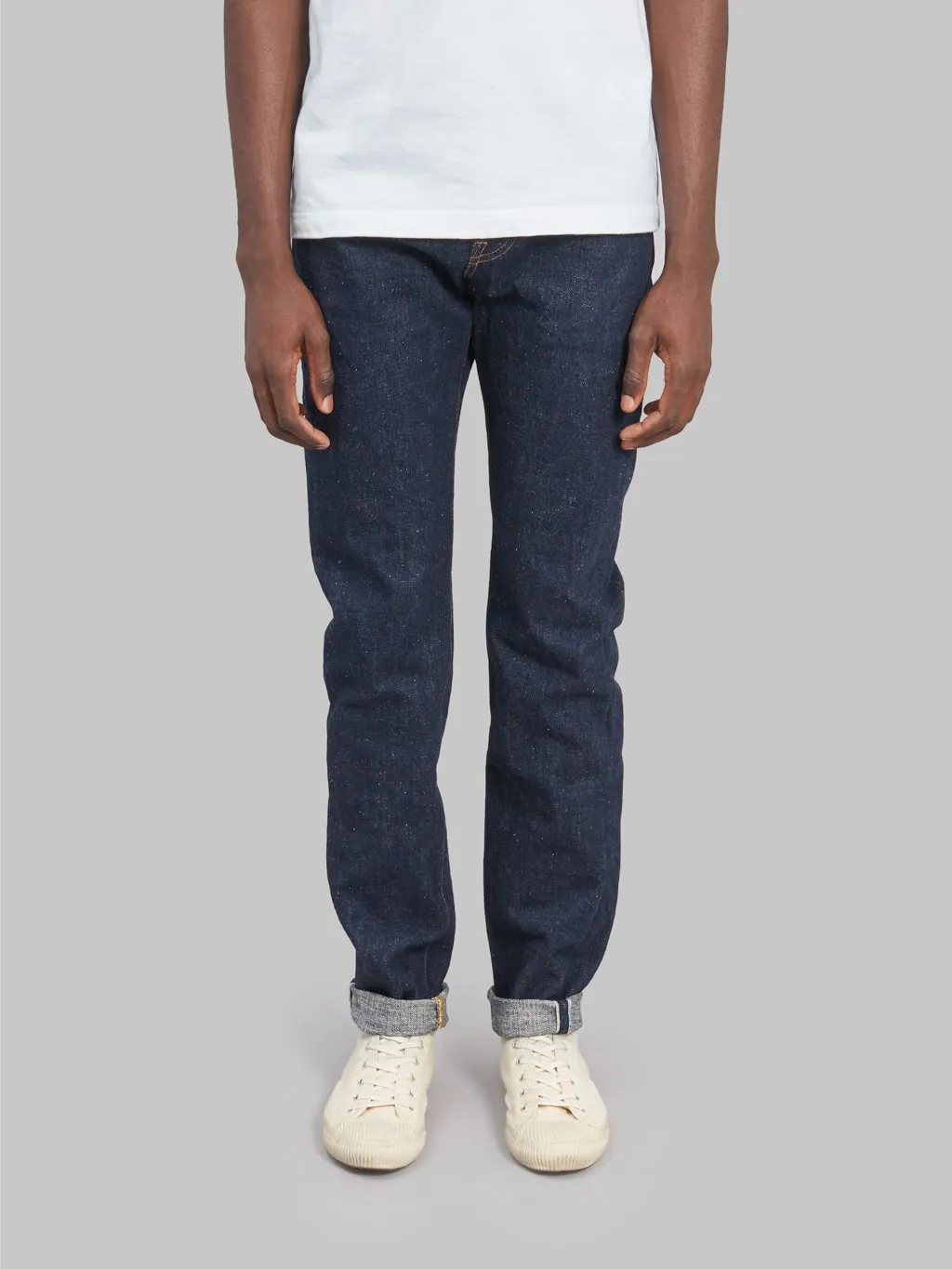 Samurai Jeans S211AX "Ai-Benkei" 18oz Natural Indigo Relaxed Tapered Jeans