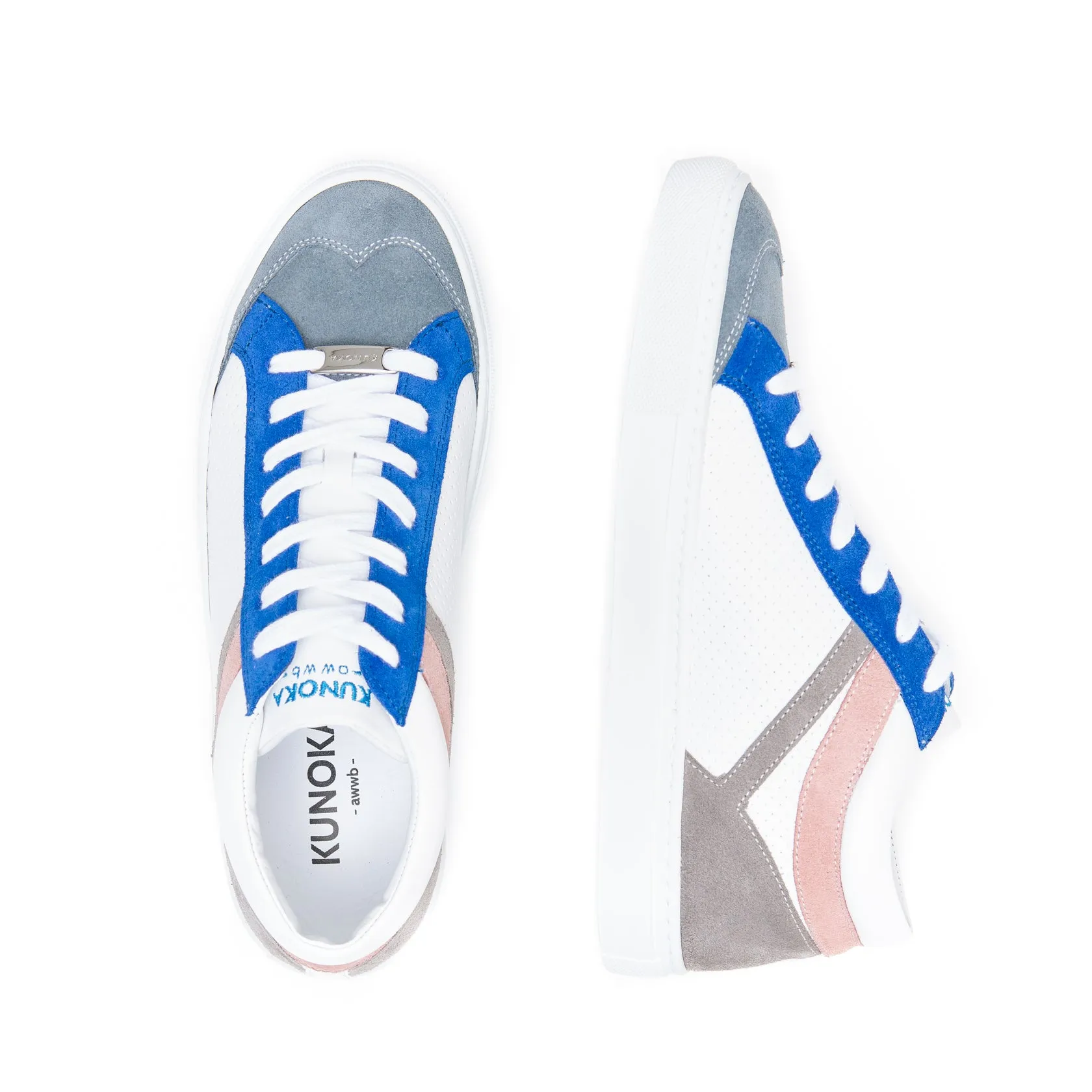 SELENA semi high-top sneaker - pink and blue